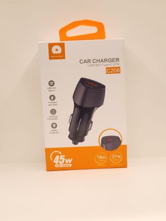 WUW USB 18W + Type C  27W Car Charger
