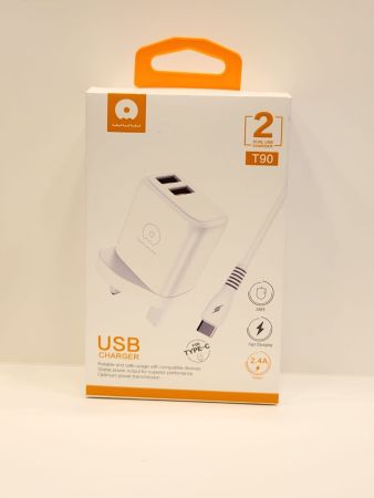 WUW T90 Dual USB Charger